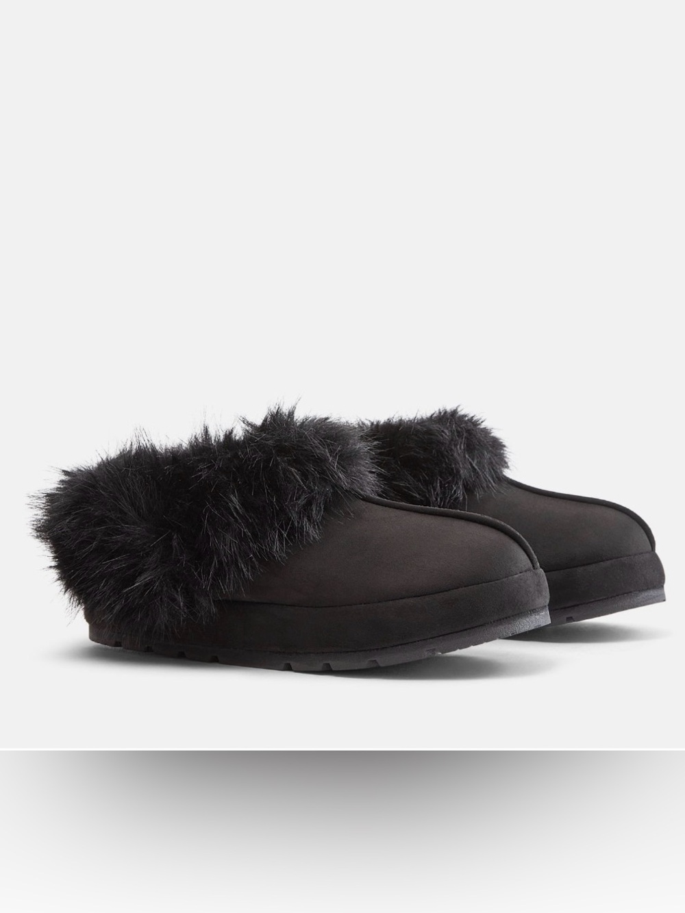 Joyspun Women’s Faux Fur Slipper Booties